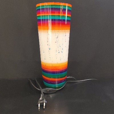 Lampe conique Multicolore mouchetée