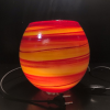 Lampe ronde petite orange sans motif