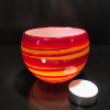 Photophore rond orange sans motif